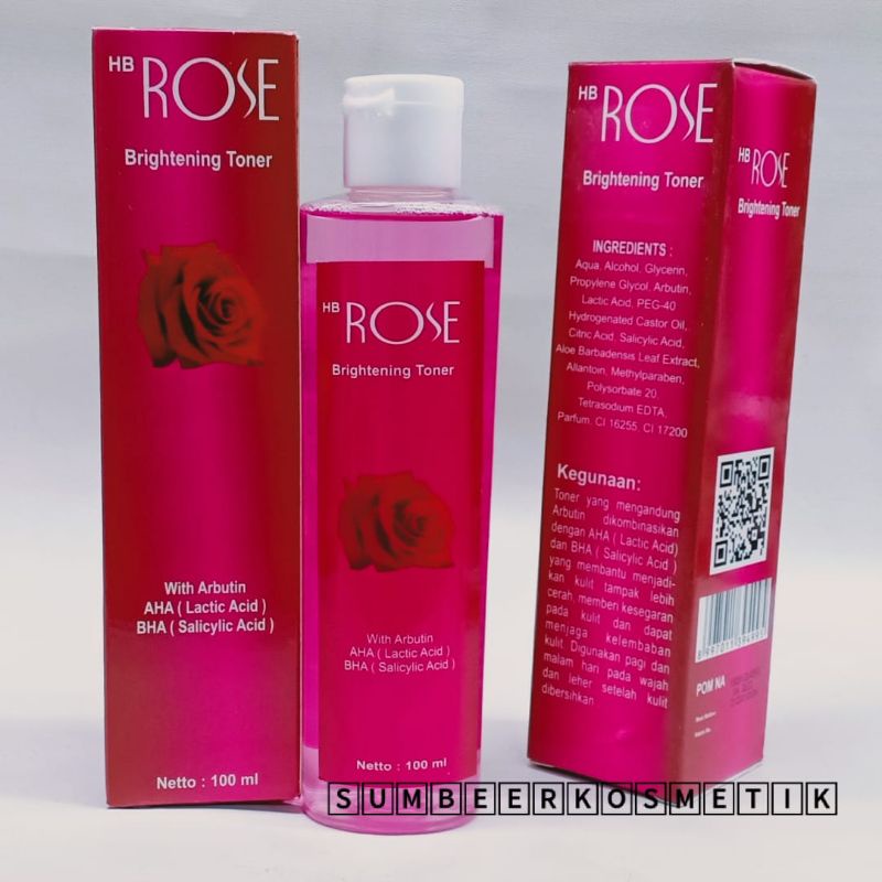 TONER ROSE 100 ml. HB BRIGHTENING