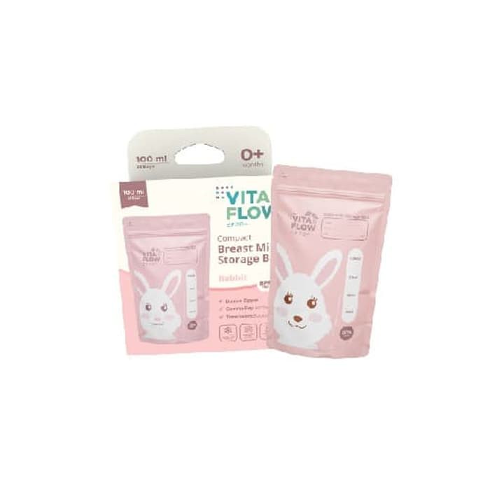 VitaFLow BreastMilk Storage Bag Kantong ASI Menyusui ANIMAL Series 100ml isi 25