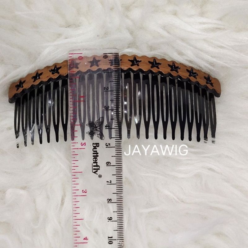 Sirkam Rambut Korea Motif Kayu 12cm