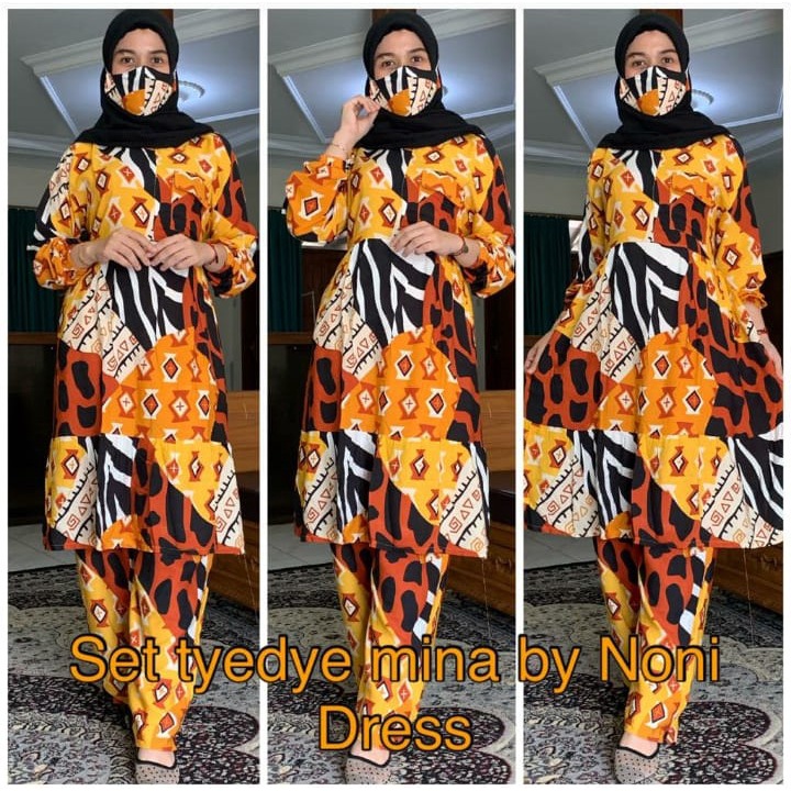 Setelan Cantik Noni Dress Tiedye  ORIGINAL