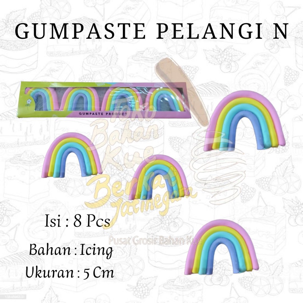 

GUMPASTE PELANGI N / HIASAN KUE