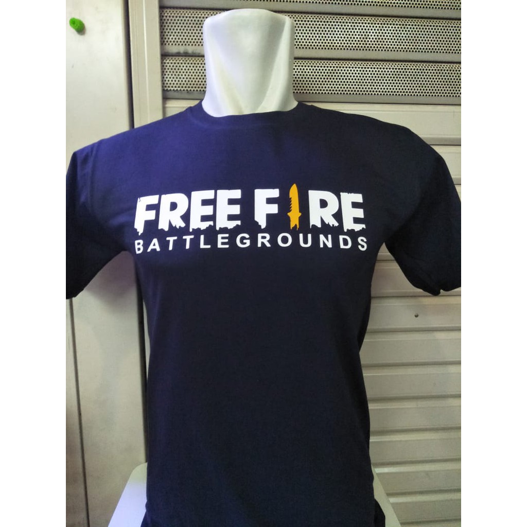 Kaos T-Shirt Free Fire Battle Grounds Cotton Combed 30s