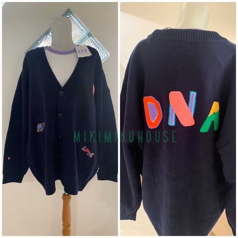 HOUSE OF BTS DNA CARDIGAN POP UP OFFICIAL MERCH SWEATSHIRT JACKET HOODIE BAJU ORI STORE