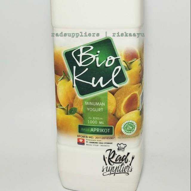 Biokul Drink Yogurt (Yogurt Cair) Apricot kemasan botol 1Liter