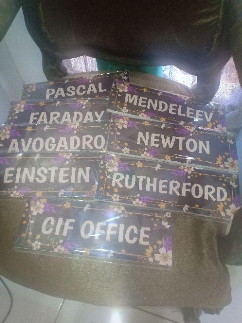 Custom Blok No Rumah  Hiasan Dinding Kayu Wall Decor Pajangan Dinding Kode Abcs