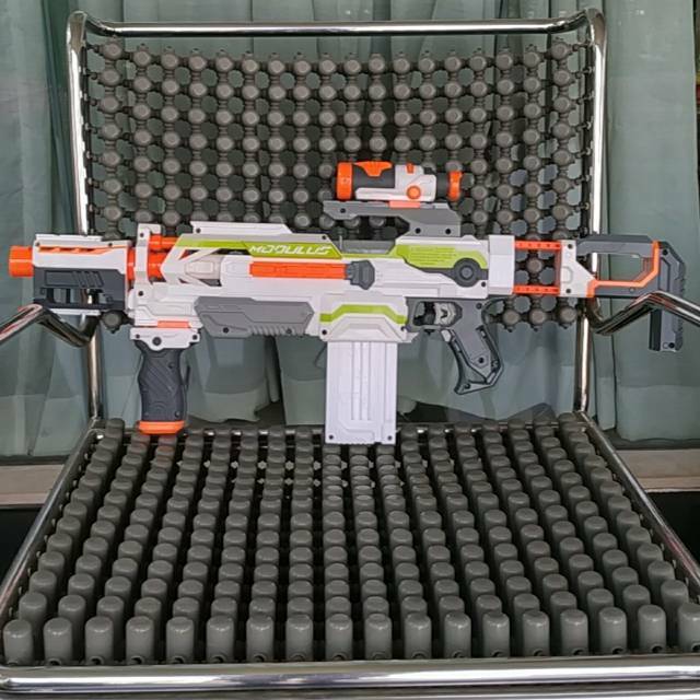 Nerf Modulus ECS 10 Bekas Ori Hasbro Motorized Pistol Mainan bkn Nerf Regulator Modulus Tri Strike