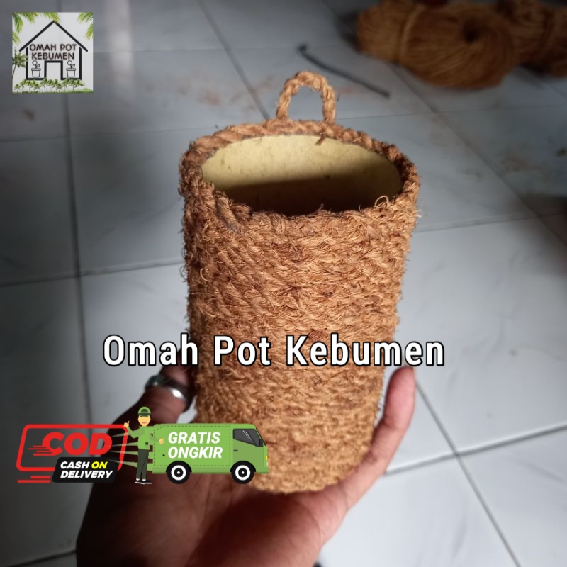 

Tempat Wadah Pensil Aestethic / Tempat Pencil Tali Sabut Kelapa