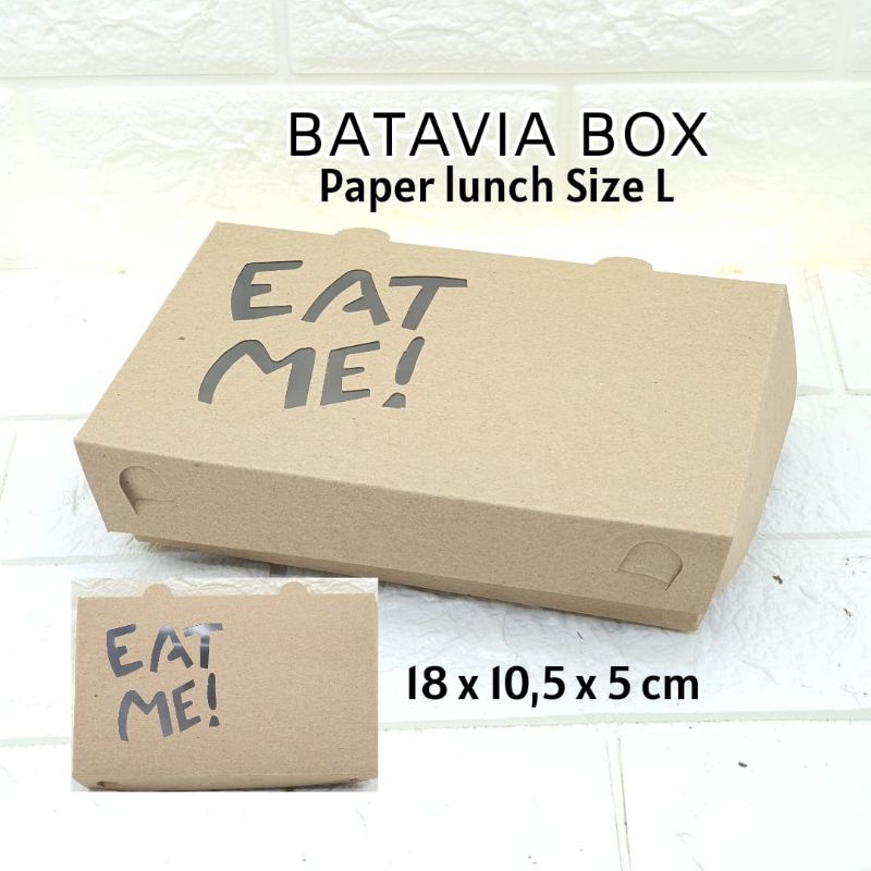 Boxmakan/Papperlunch/papperboxkekinian uk 18X10 size L