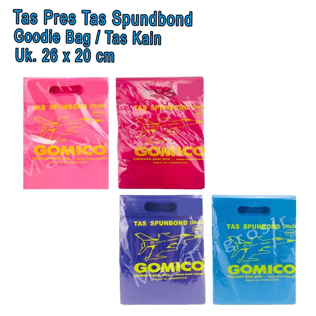 Tas Kain * Tas Spundbond * Team Manly * Uk.20*25 cm * Isi 20pcs