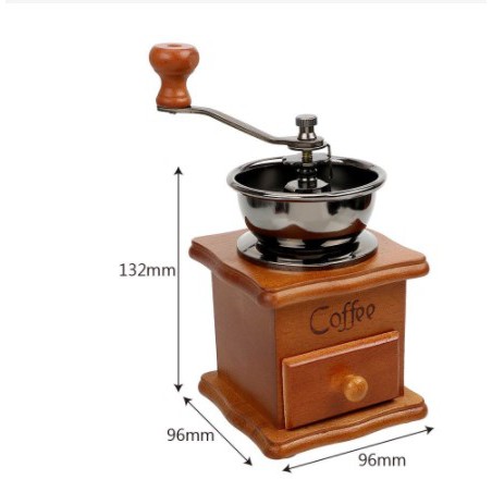 [GILINGANKOPI] - Mrosaa Alat Penggiling Kopi Manual Coffee Grinder - 16290 - Brown