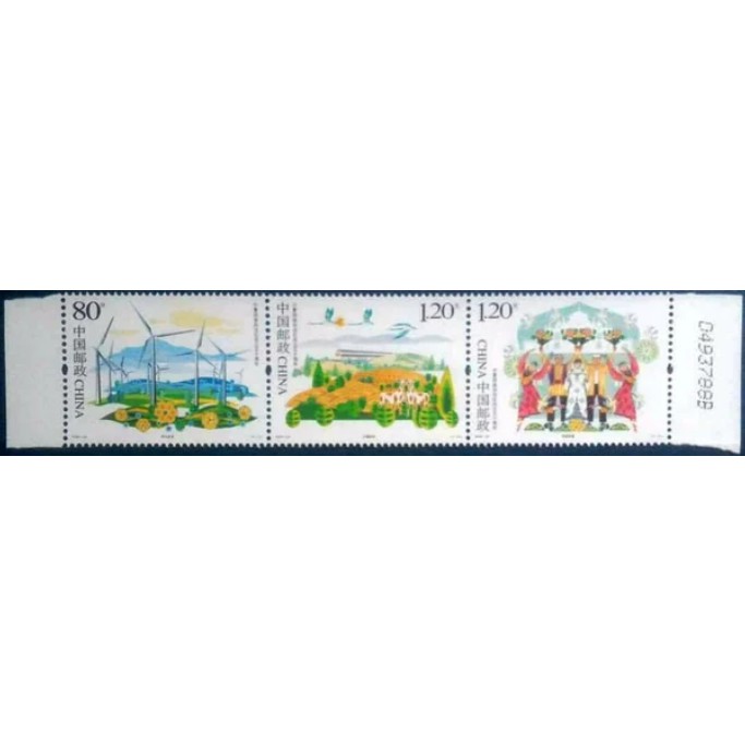 

Perangko Filateli I34 China MNH 3v 23.09. 2008 The 50th Anniversary of the Ningxia Autonomous Regio