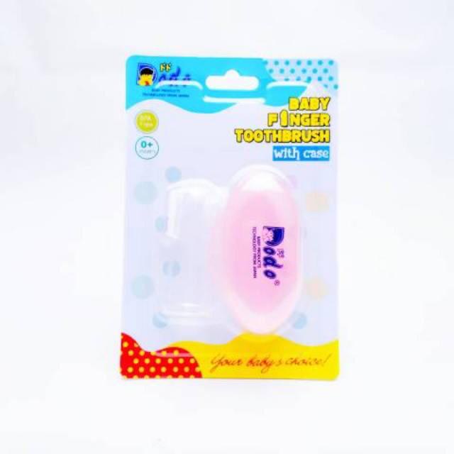 DODO Sikat Lidah Bayi Baby Finger Toothbrush With Case Dodo / Bpa Free