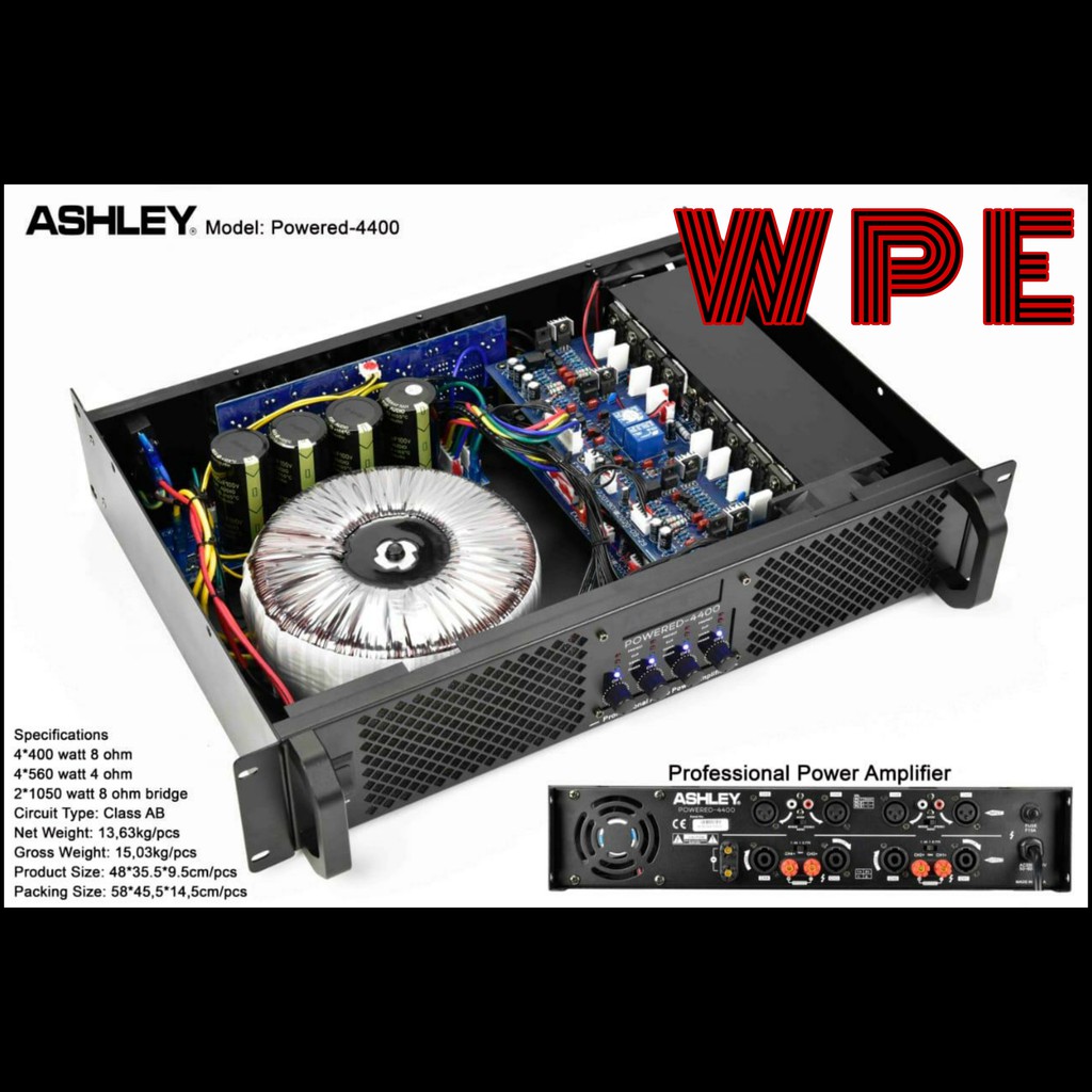 power amplifier ashley powered 4400 original powered4400