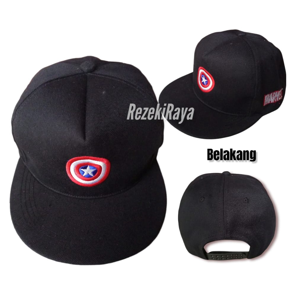 Topi Snapback Distro Pria Wanita / Topi Bordir MAVEL