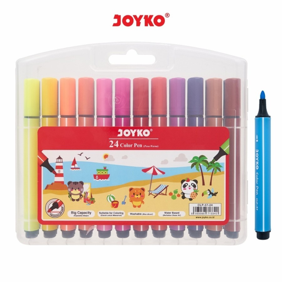 

Spidol JOYKO 24warna CLP57-24/Color Pen Warna/Spidol 24 Warna Warni