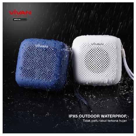 Speaker VIVAN VS1 Outdoor Bluetooth 5.0 Speaker IPX5 Waterproof Powerful Dynamic Bass