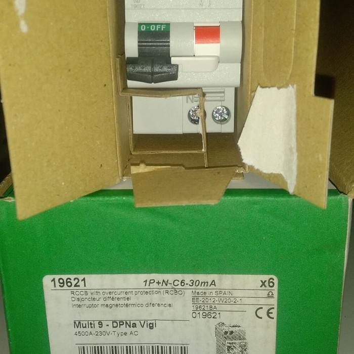 *pertukangan* RCCB RCBO SCHNEIDER DPNa Vigi 1P+N 6A 1 phase 6 Amper