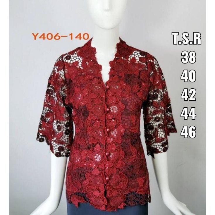 [PREMIUM] ATASAN BROKAT PINK BOUTIQUE WANITA PREMIUM BANGKOK