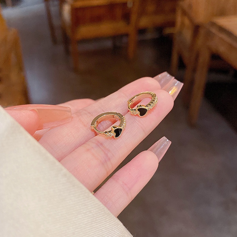 Anting Tusuk Sterling silver 925 Model Hati Kecil Mewah Untuk Wanita