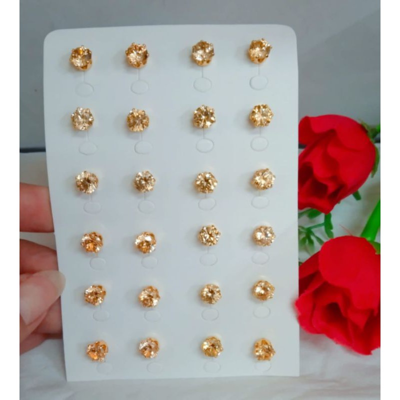 Anting tusuk mata satu (SEPASANG)
