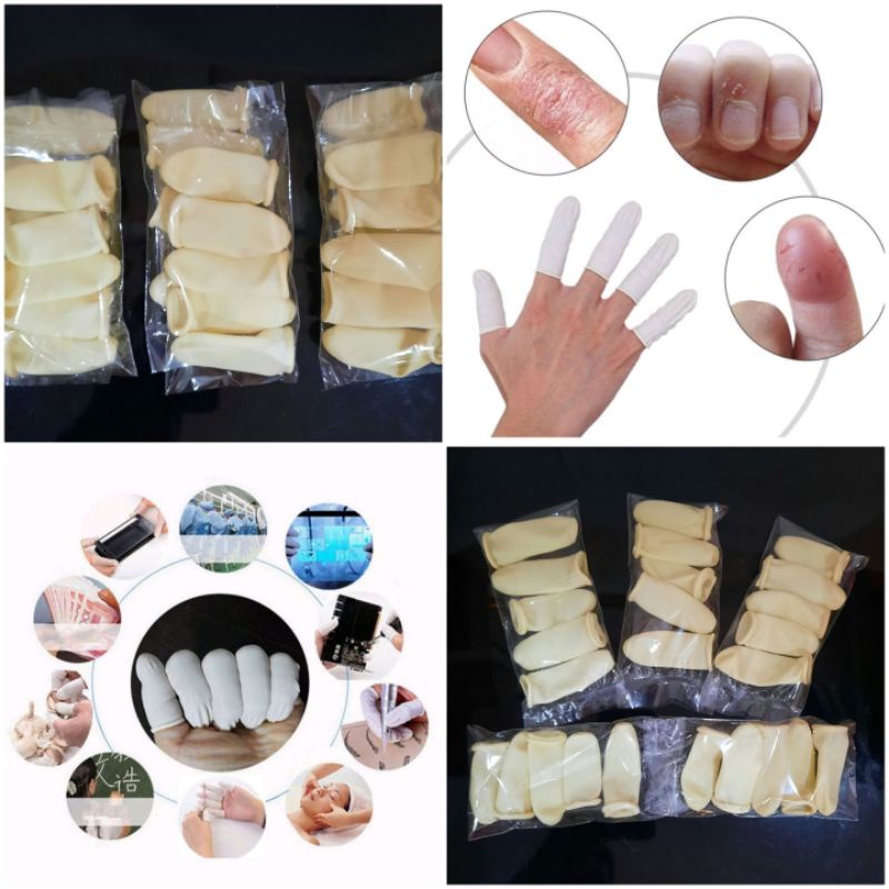 Sarung jari latex / finger gloves