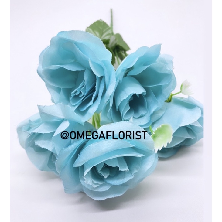 Bunga Rose OF Artificial Bunga Artificial/Bunga Plastik/Bunga Dekorasi/Dekorasi Pernikahan/Pernikahan-Toska