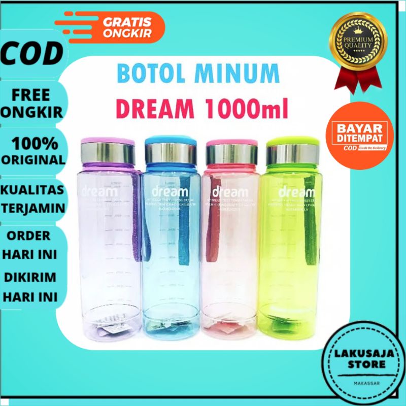 BOTOL MINUM MY DREAM 1000ML MY BOTTLE INFUSED WATER 1 LITER TEMPAT AIR Botol Air My Dream  1 liter