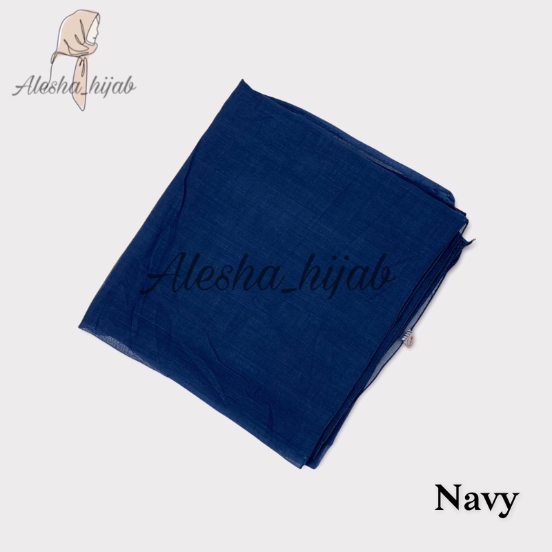 Segi Empat Paris | Jilbab Paris | Hijab Paris | Kerudung Paris Polos Premium-Navy