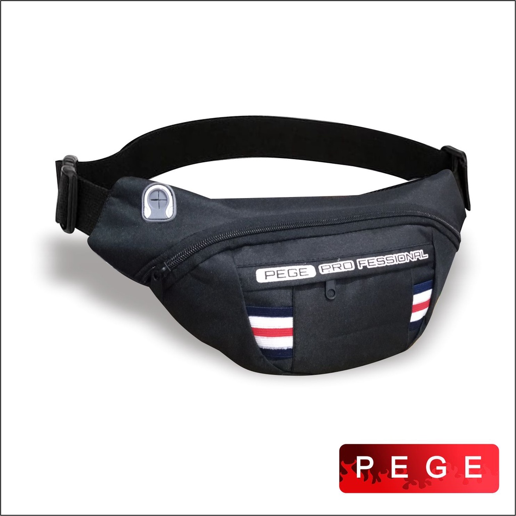 Tas Selempang Bahu Pria PEGE Tas Slempang Waistbag Simpel Kasual - PG 8897