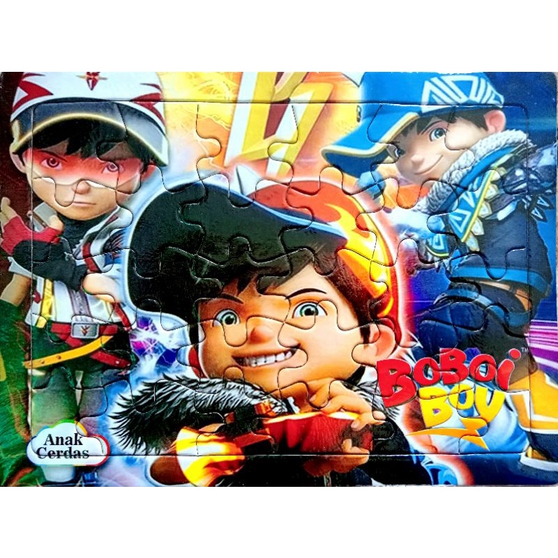 8 Gambar Beda Puzzle Boboiboy Galaxy FUSION 7 Elemental Level 2 &amp; Sticker Boboiboy Beliung