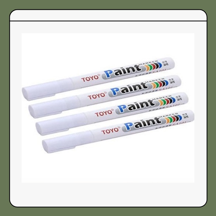 Spidol Ban TOYO PUTIH - Paint Marker Toyo Kualitas Terbaik