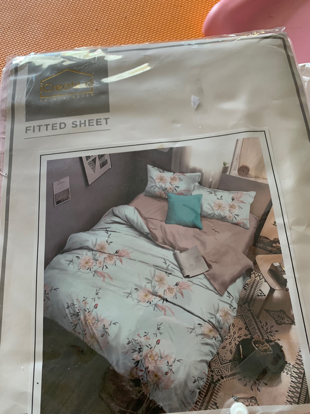 Icreate Sprei Set - Fitted Sheet Set Pretty Flower - Microtex