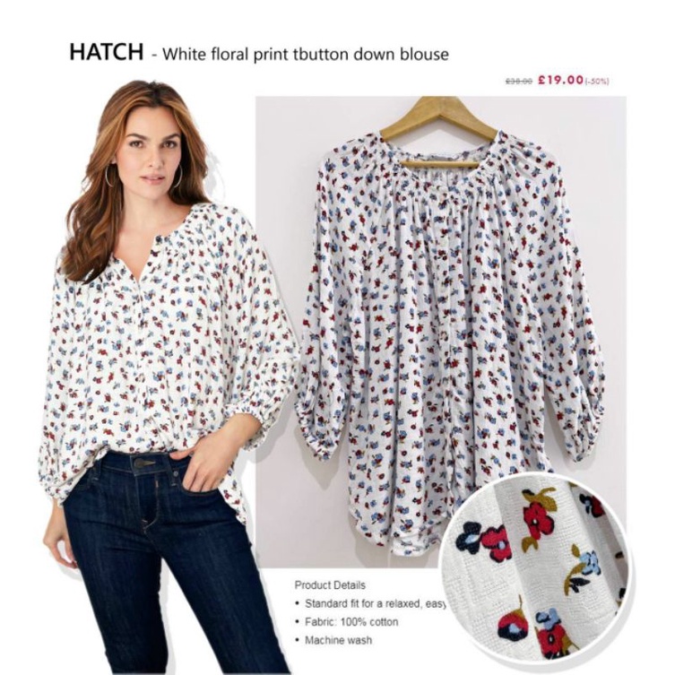 Hatch nine babydoll blouse