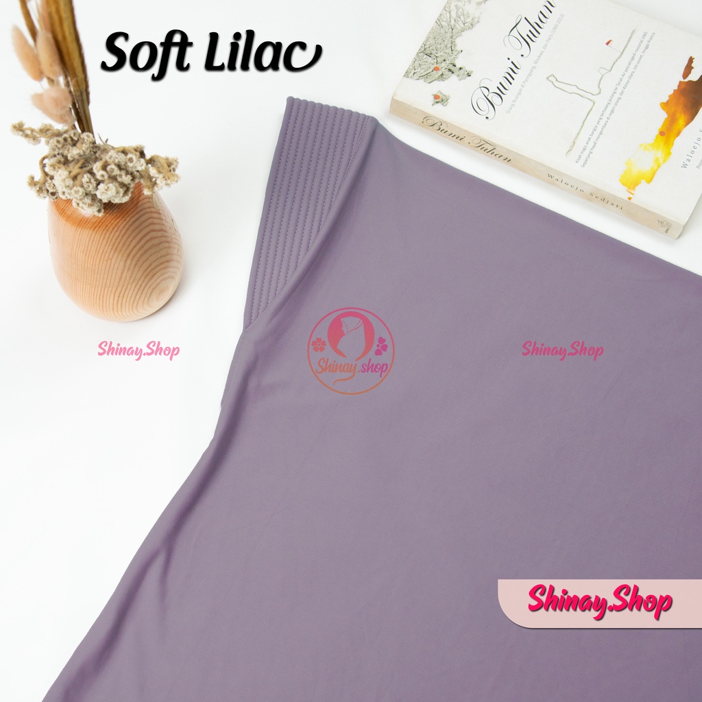 Hijab Bergo Jersy sport premium hijab olehraga voli ukuran S-Soft lilac