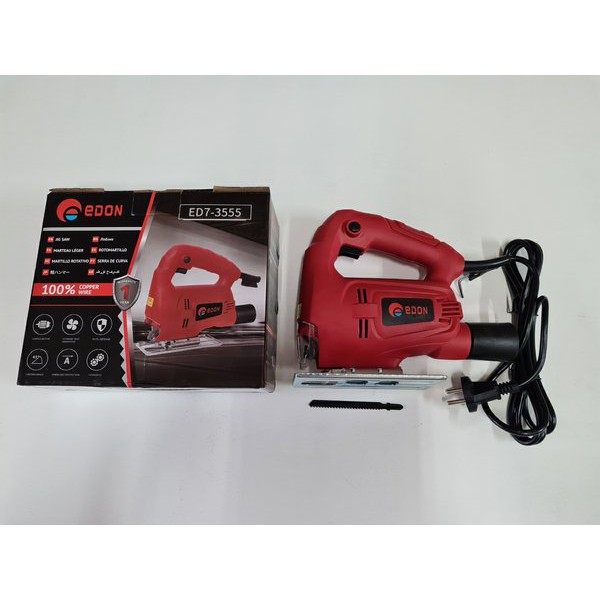 Jigsaw Edon ED7-3555 - Mesin Jig Saw Edon - Mesin Gergaji kayu Triplek Elektrik