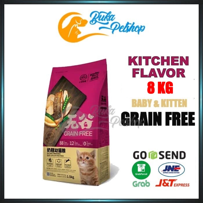 KITCHEN FLAVOR KITTEN 8KG Makanan Kucing Kitchen Flavor GRAB - GOJEK