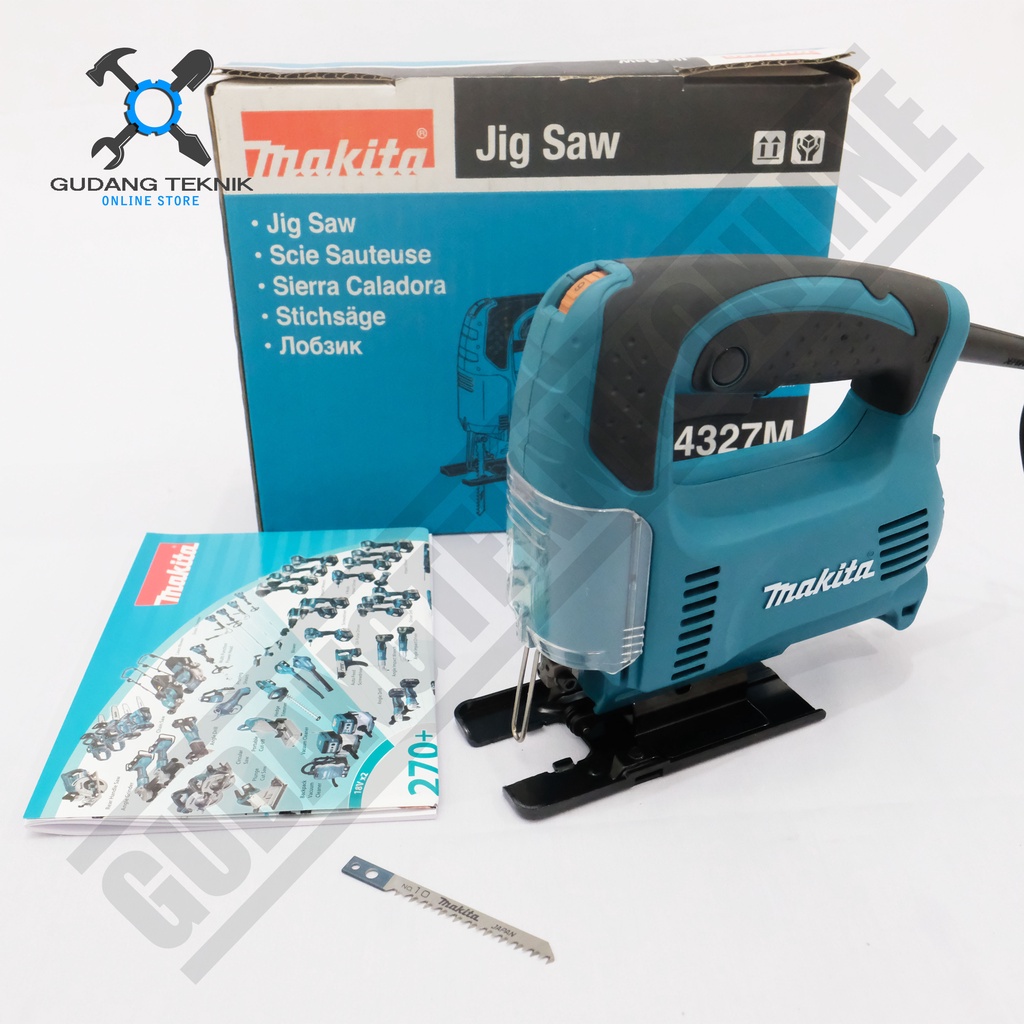 Mesin Jigsaw MAKITA 4327M / Jig Saw Makita 4327M - Mesin Gergaji Kayu Triplek Mika