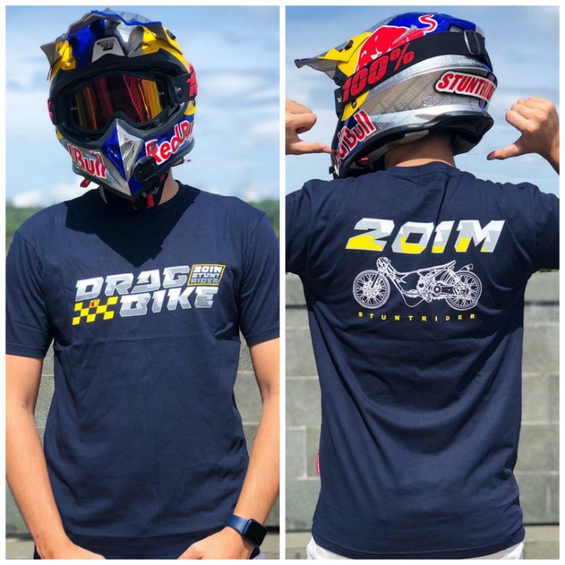 COD ✅ KAOS RACING TSHIRT STUNT RIDER BAJU DRAG BIKE 201M TERLARIS S M L XL XXL COTTON COMBED PREMIUM