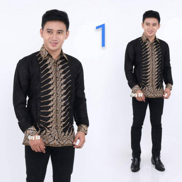 KEMEJA BATIK PRIA // LENGAN PANJANG // SIZE M L XL XXL BSWART Batik HRB026 Mahesa // cod cod