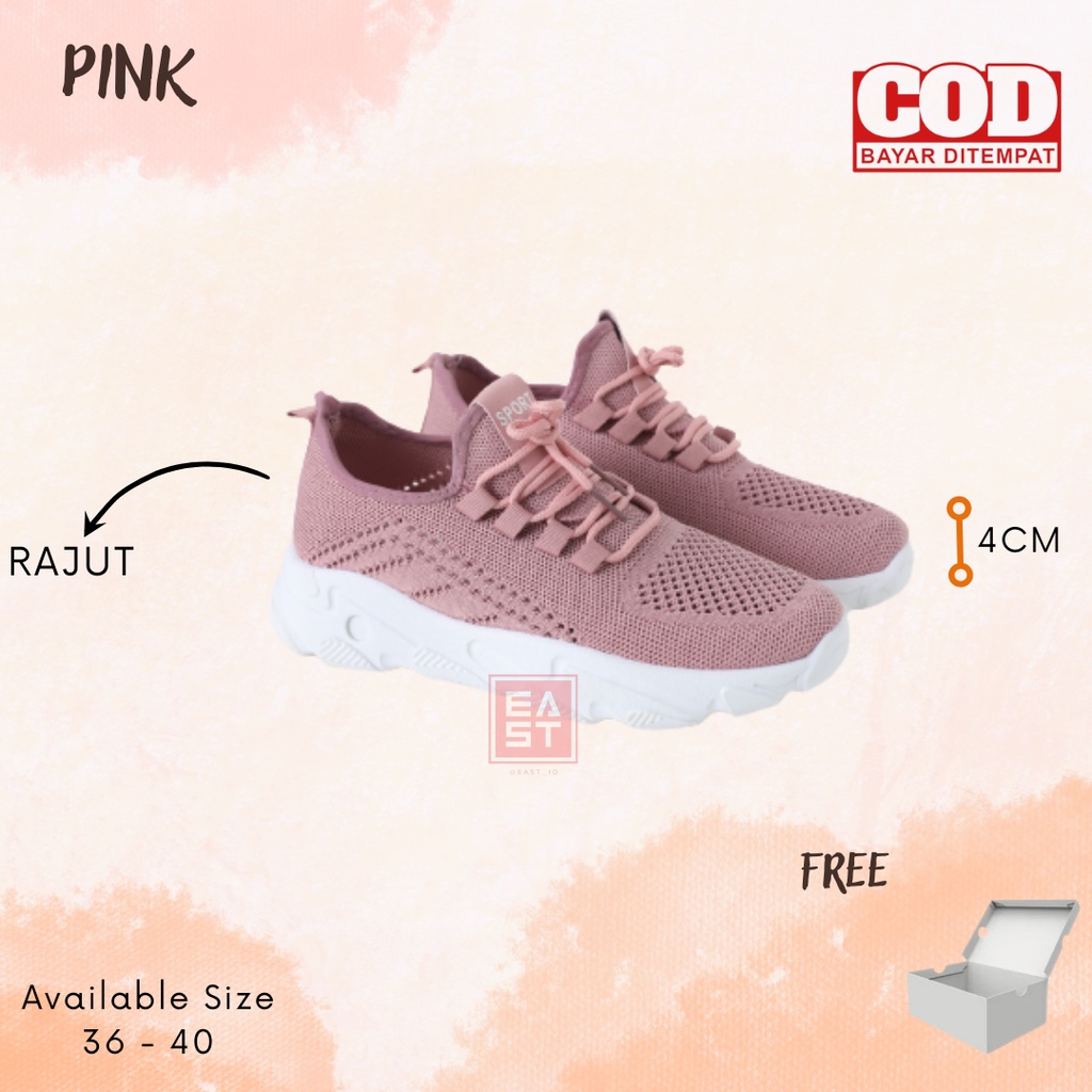 Sepatu Yuta Sneakers Kanvas Wanita Casual Import Sport Shoes Original