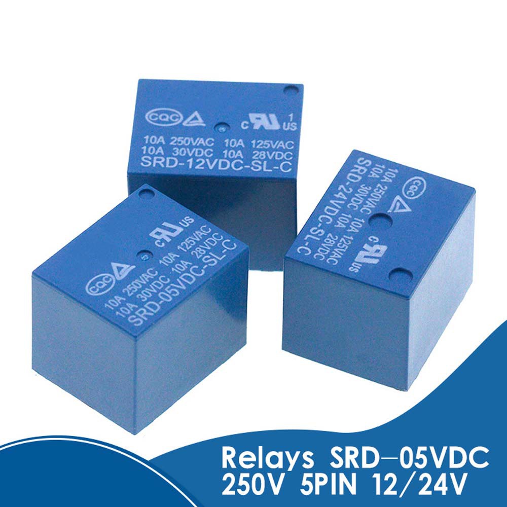 Lanfy Modul Relay Power 5-pin Srd-03Vdc-Sl-C Srd-09Vdc-Sl-C Srd-12Vdc-Sl-C 10a-c-lc 250v