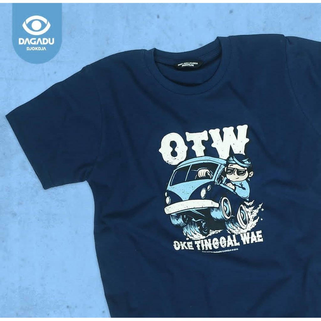 

Dagadu kaos dagadu aseli official - otw biru navy