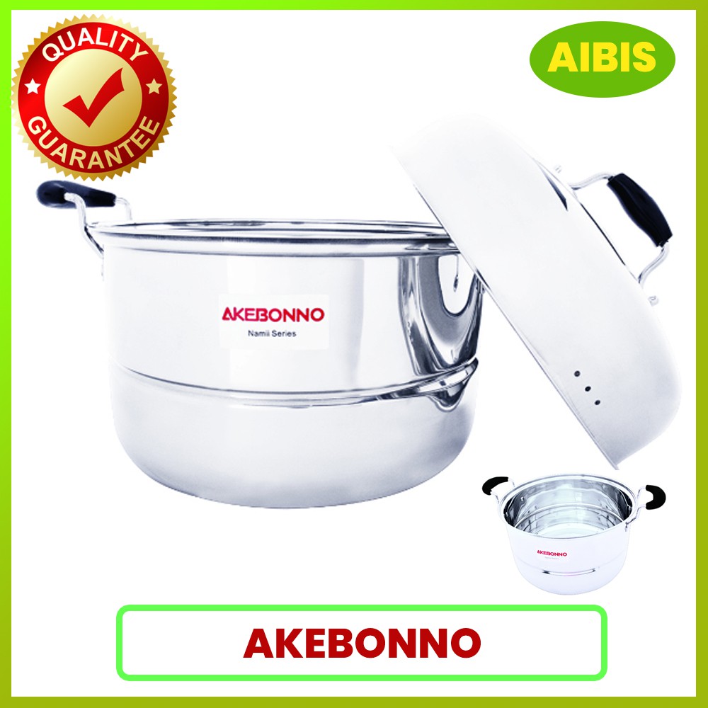 panci kukus stainless steamer kukusan / dandang kukusan | panci akebonno | panci kukusan akebono
