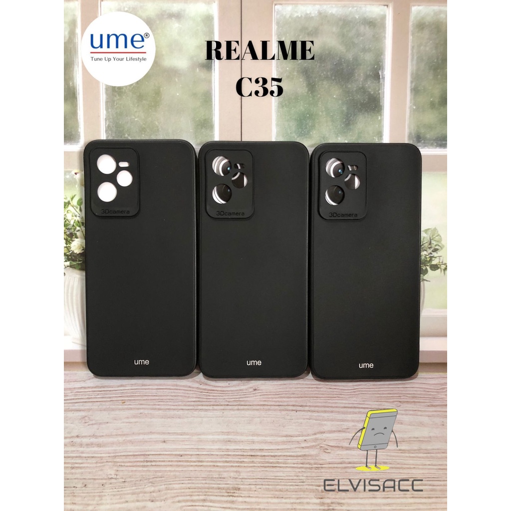 CASE REALME C35 NOTE 4G SILIKON BLACK DOVE PROTECTION RELME C35