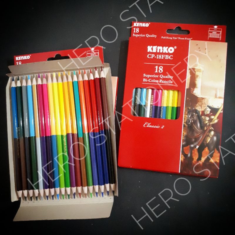 

Pensil warna kenko bicolor 36 warna CP-18FBC