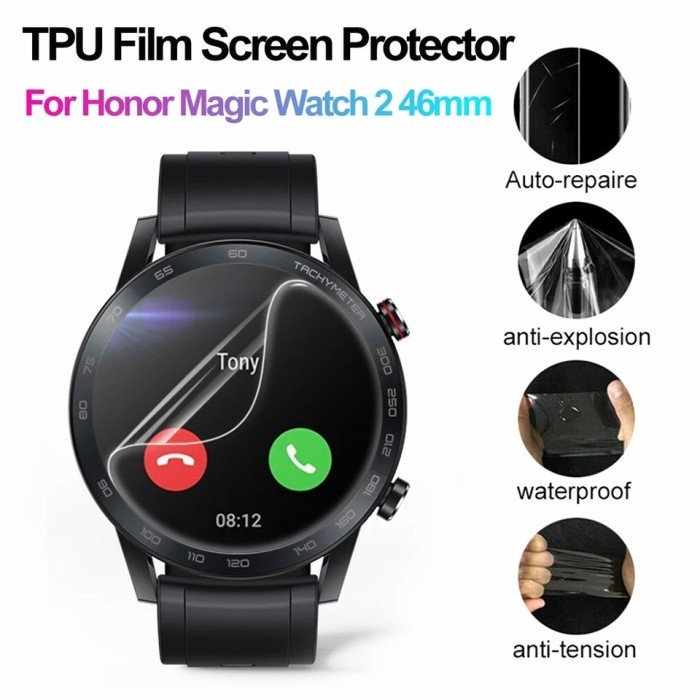 Antigores Nano Ultra Shield Honor Smartwatch Band 6 5i 5 4 3 anti gores jelly - anti shock - Hydrogel screen guard protector