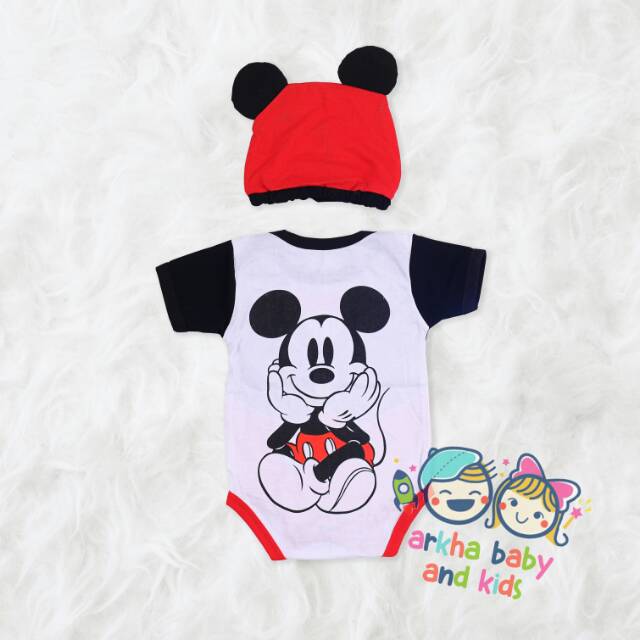 BAJU BAYI JUMPER BAYI MOTIF MICY/KOSTUM BAYI/BAJU BAYI KARAKTER/JUMPSUT BABY