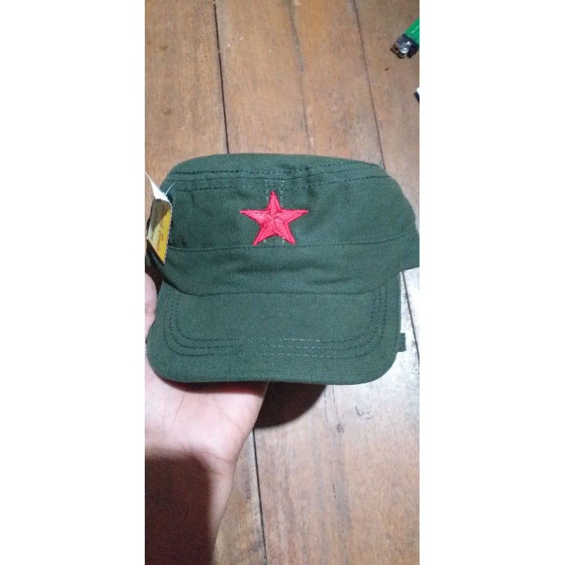 Topi Komando Bordir Bintang Merah