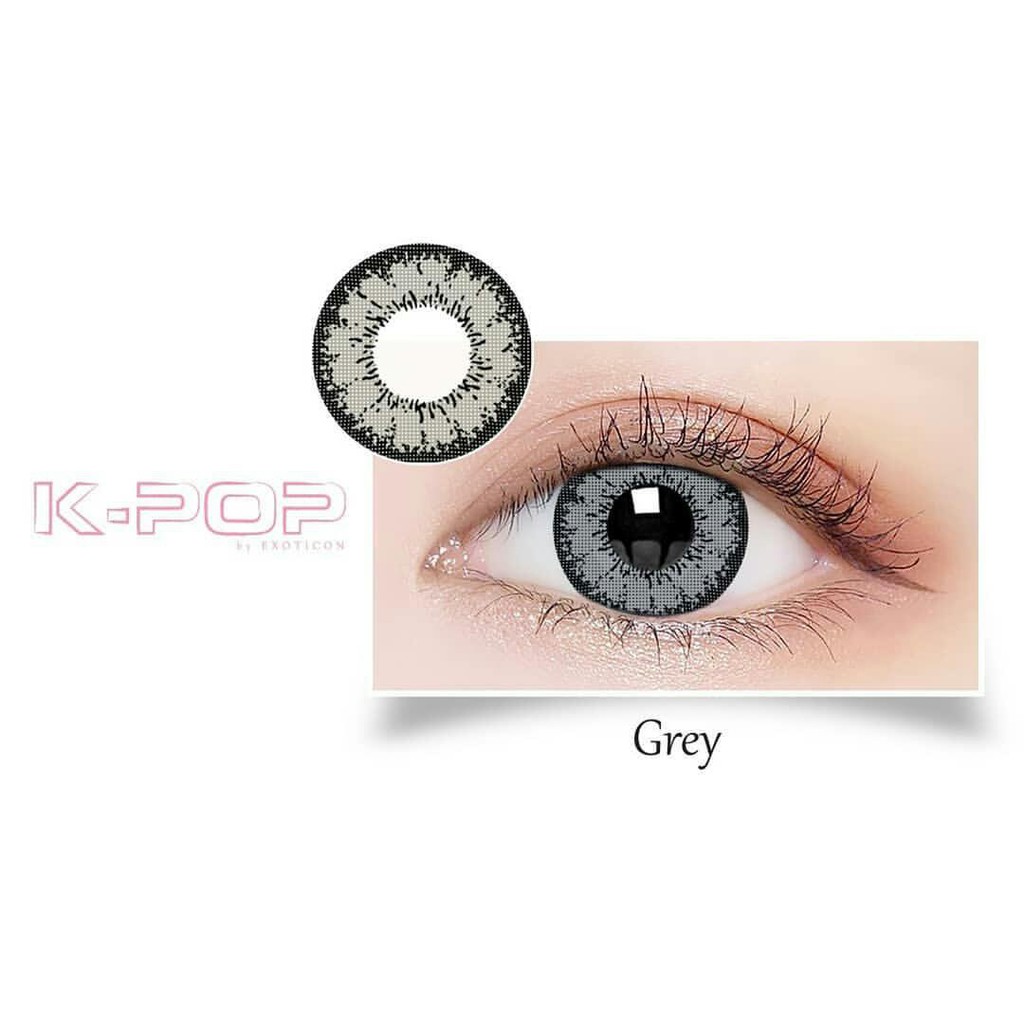 SOFTLENS X2 K-POP KPOP BIG EYES MINUS (GREY &amp; BROWN)