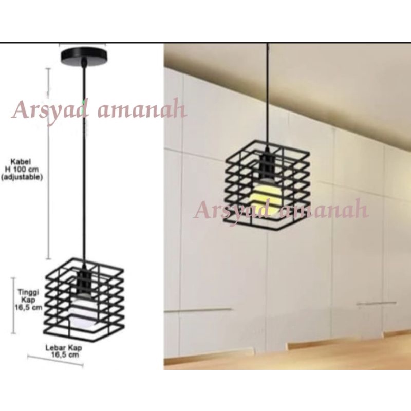 LAMPU GANTUNG 1 SET